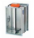 КЛОП-2(180)-НО-1500х200 противопожарный с приводом Вингс-М