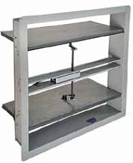 Стеновой противопожарный клапан КЛОП-3-С (120) 1100x200 Вингс-М